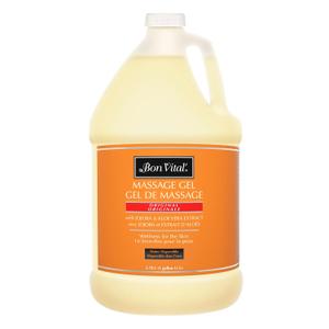 Bon Vital' Original Massage Gel, 1 Gallon, Hypoallergenic & Paraben-Free, Professional Massage Gel, Hydrating Massage Cream Alternative for Dry Skin and Sensitive Skin