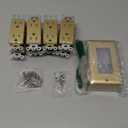 LIDER Matte Finish Decorator Receptacle and Brushed Finish Decorator Switch Cover, Screwless Wall Plate, Mid-Size Pack Of 8