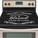 Stove Top Cover for Electric Stove (28.5"x20.5") - Ceramic Glass Cooktop Protector, Heat Resistant Range Cover, Flat RV Stovetop Protector, Multipurpose Dish Drying Mat for Kitchen
