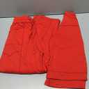 Womens Baggy Barrel Set With Top, Wide Leg Lounge Drawstring Sweatpants with Pockets XS