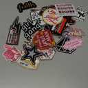 Lyrow 50 Pcs Western Cowboy Iron on Patch for Hat Cowboy Sew on Applique Patch for Jean Jacket Backpack Clothing DIY Accessories