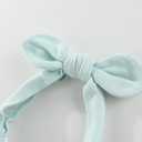 Baby Girl Bodysuit and Headband Outfit Cotton Ruffle Sleeveless Baby Clothes (12-18 Months, Blue Dots)