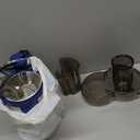 QCen Juicer Machine, 500W Centrifugal Juicer Extractor with Wide Mouth 3 Feed Chute for Fruit Vegetable, Easy to Clean, Stainless Steel, BPA-free (Blue)