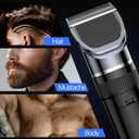 Men's Hair Clippers & Beard Trimmer Grooming KitAll-in-one Professional Hair Cutting kit,Cordless Rechargeable Hair Clipper for Men with LED Display for Men's Barbers Hair Trimmer and Body Care