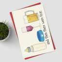 5 x Cute Funny Baby Shower Card for New Mom Dad Parents New Baby Arrival Gifts Congrats Pregnancy Card