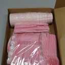 175 Pcs Pink Scalloped Gingham Party Supplies for 25 Guests, Pink and White Checkered Paper Plates, Cups and Napkins Sets for Baby & Bridal Shower, Wedding, Birthday Party, Outdoor Picnic