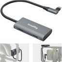 SmallRig 4-in-1 USB-C Hub with a Cold Shoe Mount, Type- C Multiport Hub with PD 100W / USB-C 3.1/2.0 with Audio Adapter x 2, for Mobile Shooting of ProRes Videos at 4K 60fps - 4598