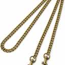Bag Chain Strap for Handbag Replacement, Extender Chain Fits Coach LV Tory Burch Style Bags, Fixed Length Shoulder Straps(Style-S, 23 Inch)