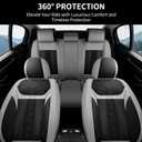FLORICH Seat Covers, Atomutive Car Seat Covers Full Sets, Waterproof Seat Cover for Cars, Luxury Leather Universal Seat Cover Accessories Fit for Most Cars SUV Truck Sedans(Grey)