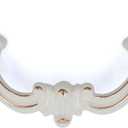Jetland French Provincial Drawer Pulls - 4-Pack, Ivory White, 4" Hole Centers, Vintage Shabby Chic Pulls for Dresser Nightstand Cabinet, PW1618W102
