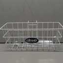 Drive Medical 10200B Walker Basket, Basket for Folding Walker with Cup Holder, White