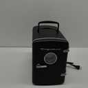 Frigidaire Retro Mini Personal Fridge Cooler, Holds up to 9 Cans, Portable & Compact, AC Plug & 12V Car Charger  Black