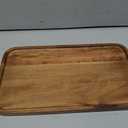 Medium Wooden Serving Trays for Party Long Charcuterie Boards Rectangle Acacia Wood Platter Fruit Dessert Tray for Food Dish Snack Cookie Appetizer Plates Cheese Board Kitchen Dinner Platters
