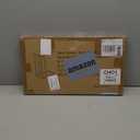 Yusong Small C Shaped End Table, Slim Couch Side Tables Slide Under Sofa Bed, Skinny Snack Tray Table for Coffee Laptop in Living Room,Easy Assembly, Rustic Brown