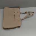 LOVEVOOK Teacher Tote Bag for Women, Work Bags Laptop Bag, Professional 15.6 Inch Leather Computer Bag, Large Purses Handbag Briefcase, Taupe