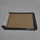 Amazon Basics Silicone Rectangular Baking Mat, Non-Stick Reusable Oven Bakeware, 16.5" x 11.6", New Beige/Gray, Pack of 2