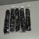 Leeven Pre Looped Micro Kinky Curly crochet Hair 12 Inch 8 Packs Black Micro Curly Braiding Hair For Mini Passion Twist (1B#)