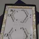 Handicrafts Home 8x10 Picture Frame – Green Mother of Pearl Photo Frame, Decorative Frames for Wall & Desk, Boho Chic & Vintage Inspired Home Decor, Unique Handmade Photo Display