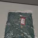 GORLYA Girl's Ruffle Trim Sleeve Button Down Floral Print Casual Vintage Midi Dress with Pockets for 4-12 Years Kids (GOR1022, 9-10Y, Green)