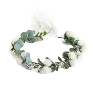 Flower Crown Floral Wreath Headband Floral Crown Wedding Festivals Photo Props Headpiece F01