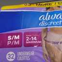 Always Discreet Adult Diapers for Women, Incontinence Underwear, Postpartum Essentials, Disposable Briefs, Max Absorbency, Bladder Leak Protection, Small/Medium, 32ct