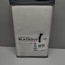 100% Blackout Shield Linen Blackout Curtains for Bedroom 108 Inches Long, Back Tab/Rod Pocket Living Room Drapes, Thermal Insulated Blackout Curtains 2 Panels Set, 50" W x 108" L, Beige