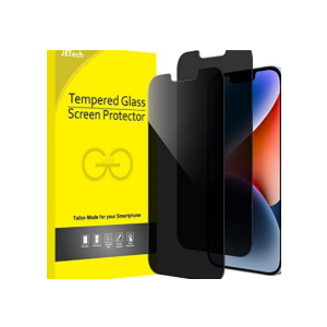 JETech Privacy Screen Protector for iPhone 16e 2025, iPhone 14 6.1-Inch, Anti Spy Tempered Glass Film,  1Pack