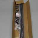 GXOACKJ Curtain Rods for windows 32-48 inch, 5/8 inch Decorative Brown Splicing Heavy Duty Metal Curtain Rod set with Brackets