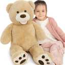 MaoGoLan Giant Teddy Bears Stuffed Animal, 39 inches Big Teddy Bear Plush Toy, Soft and Cuddly Teddy Bear Gift for Girlfriend,Children,Kids (Brown)
