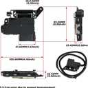 W11414731 Washer Lid Lock Assembly Compatible with Whirlpool Maytag Crosley Washer, W11414731 Latch Assembly Replaces W11513248 AP7002928 PS16543458