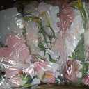 Suncalla 6 Pcs 35.46 ft Flower Garlands Backdrop Spring Artificial Wildflower Vines Floral Decorations for Party Fake Flower Vines Faux Silk Wildflower for Easter Wedding Garden Wall Arch(Pink)