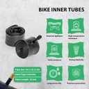 MOHEGIA Kids Bike Tires Replacement Set: 2-Pack 16x2.125 inch (57-305 mm) Folding Bicycle Tires and Pair 16 inch Inner Tubes Schrader Valve with Tire Levers