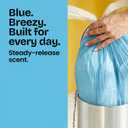 Glad Small Trash Bags 4 Gallon, Febreze Beachside Breeze Garbage Bags, Odor Resistant with Drawstring, 34 Count