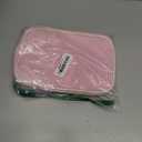 Cute Makeup Bag for Girls, Portable Pink Cosmetic Bag, Dual-layer Makeup Pouch with Brush Holder, Multi-Functional Preppy Toiletry Organizer for Travel, Daily Use