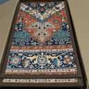 Stair Treads for Wooden Steps Indoor, 15 Pack 8" X 30" Non Slip Carpet Stair Treads with Reusable Adhesive for Kids Elders and Dogs, TPR Backing Stair Rugs Oriental Staircase Step Treads, Bohemia (Red)