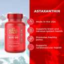 Antarctic Krill Oil by KrillDNA | 1000 mg with Astaxanthin, Omega 3, DHA, EPA, and Phospholipids | Vanilla Coating, No Smell, No Fishy Taste | (120 softgels-60 Servings)