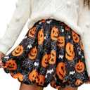 Bubble Skirt Mini Skorts for Women Spring Party Skirts with Pockets Elastic Waisted Golf Tennis Bloomers (Black, M)