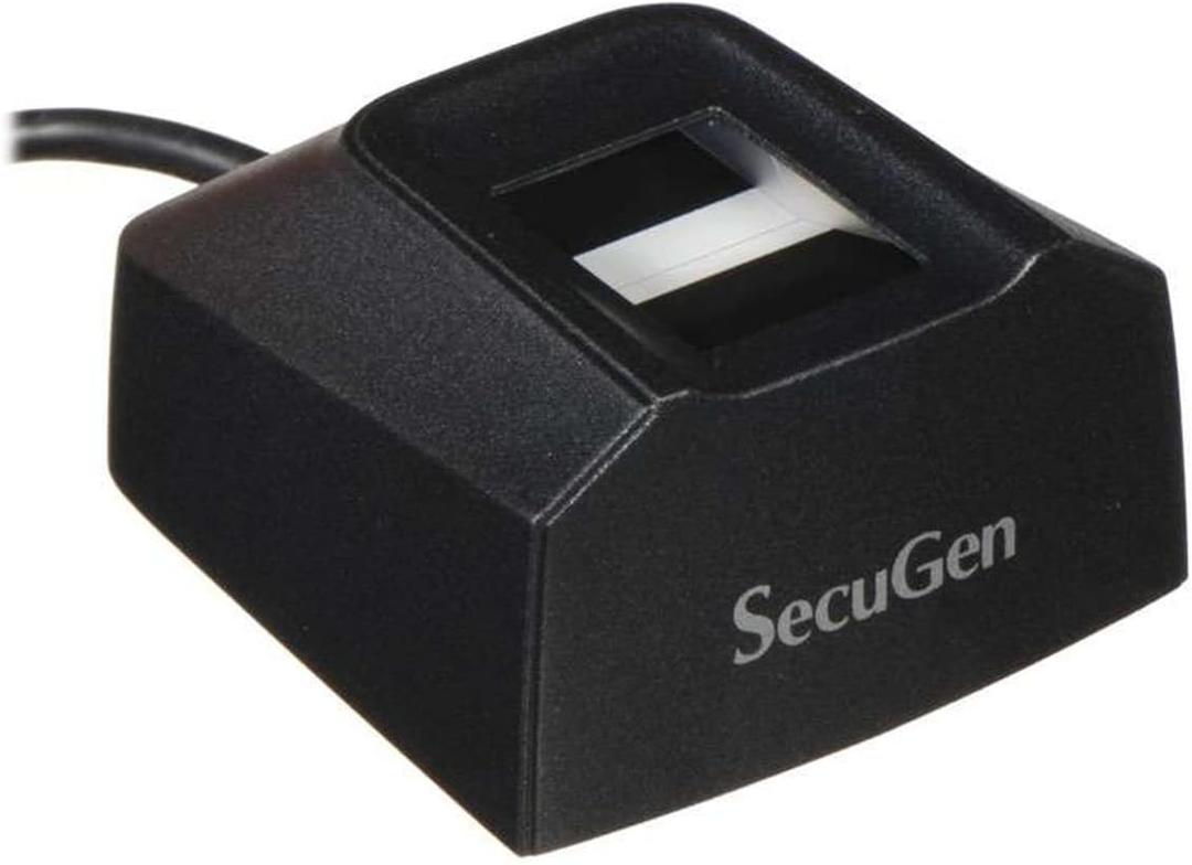 SecuGen HU20-A Hamster Pro 20 USB Fingerprint Reader, Black, 500 DPI Resolution, Automatic Finger Detection, Compatible with Third-party Algorithms