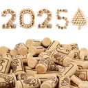 500 Natural Wine Corks - 7/8" x 1 3/4" Straight Wood Corks for Wine Bottles & Craft Projects