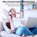 Papillon Mothers Day Gifts for Mom,Back Massager with Heat,Shiatsu Neck Massager Pillow for Back,Neck,Shoulder,Foot&Lower Back Pain Relief,Relaxation Gifts for Women/Mom/Fathers Day (Black)