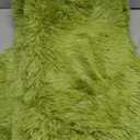 Grass Green Round Rug 4Ft for Bedroom, Fluffy Shag Circle Area Rugs for Kids Room Classroom Nursery, Cool Living Room Decor Aesthetic, Cute Fuzzy Moss Floor Carpet for Preppy Dorm Apartment, Circular