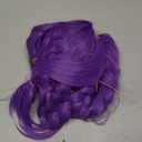 Long Purple Braid Wig Purple Braid Wigs for Kids Cartoon Movie Halloween Cosplay Costume Animie Wigs