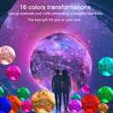 5.9 inch Galaxy Moon Lamp Remote & Touch Control 16 Colors LED Night Light Rechargeable Globe Light as Gifts Decor for Boys/Girls/Kids/Women