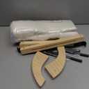 Cloud-Soft Cat Window Sill Perch with Zipper Designed Cushioned Bed, Supportive Cat Window Seat with Premium Solid Wood & Sturdy Metal Frame, Pet Hammock Bed for Large Cats (Large, White) (Large(24.4''x15''))