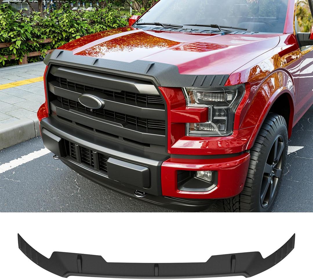 Xipoo Hood Protector Compatible with 2015-2020 Ford F150 Hood Deflector TPE Shield Replacement for 2015 2016 2017 2018 2019 2020 Ford F-150 Accessories