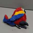 Cute rabbit 12 inch Macaw Parrot Plush Toy Stuffed Animal Toy Plush Animal Doll (red)
