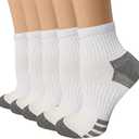 Iseasoo Copper Compression Socks for Men & Women – Plantar Fasciitis Relief, Ankle Support & Circulation – Running & Recovery S/M White, Pair of 6