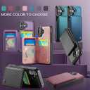 Vinich for iPhone 16 Wallet Case with Card Holder, RFID Blocking Credit Slots Kickstand Shockproof Phone Cover Fit for iPhone 16 6.1" Purple