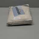 Mrs.Naturall Cream Back Tab Linen Blend Sheer Curtains for Living Room 52 by 92