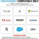 Thetis Nano-C for Business - USB C FIDO2 Security Key L1 MFA & Passkey Access for School ERP, Employee Online Account, Compatible with Coinbase Google Workspace Apple ID Window Salesfore - 2 Pack